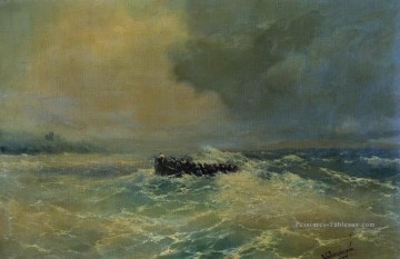 bateau en mer 1894 Romantique Ivan Aivazovsky russe Peinture à l'huile